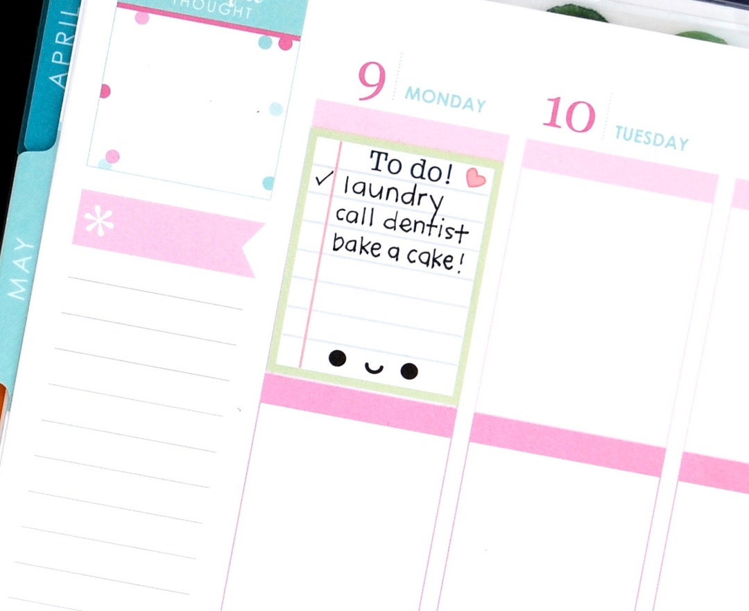 Happy to Do List Full Box Stickers for Erin Condren Life Planner ...