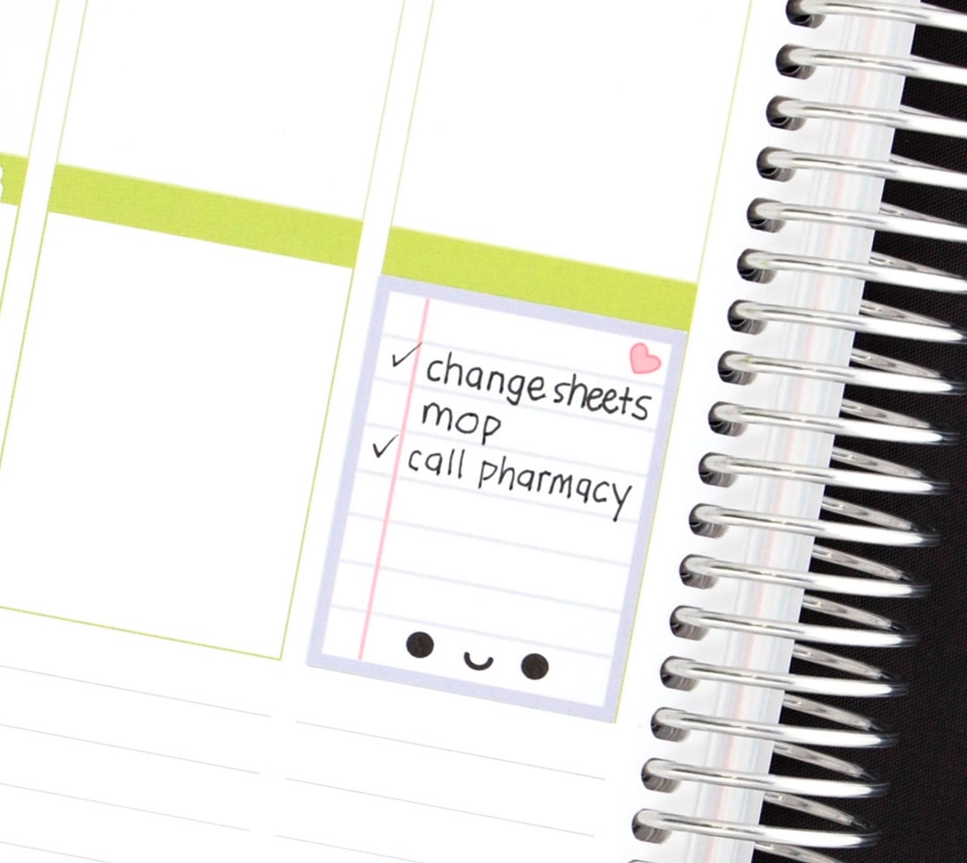 Happy Paper List Full Box Stickers for Erin Condren Life Planner ...