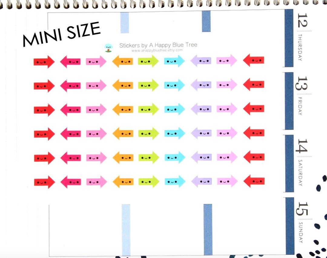 MINI Happy Arrow Themed Stickers for Erin Condren Life Planner ECLP ...
