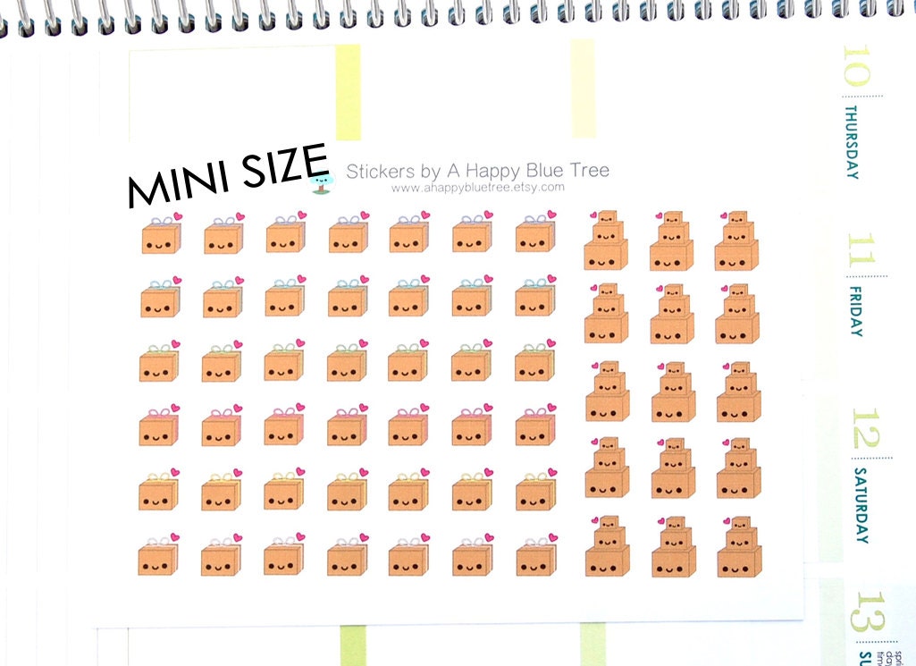 MINI Happy Package Reminder Tracker Cute Kawaii Personal Planner Stic…