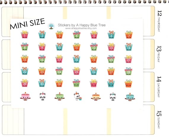 Happy Present Date Dots Covers MINI Size Erin Condren Life Planner 