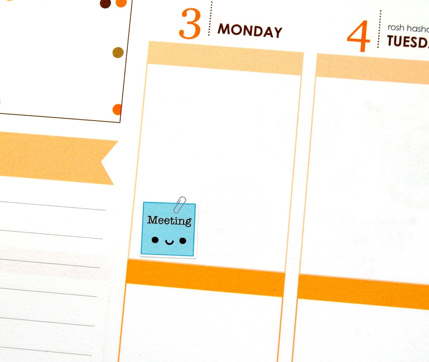 Happy Meeting Reminder Tracker Cute Kawaii Planner Stickers for Erin ...