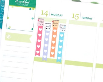 Happy Errands Car List Full Box Stickers for Erin Condren Life - Etsy