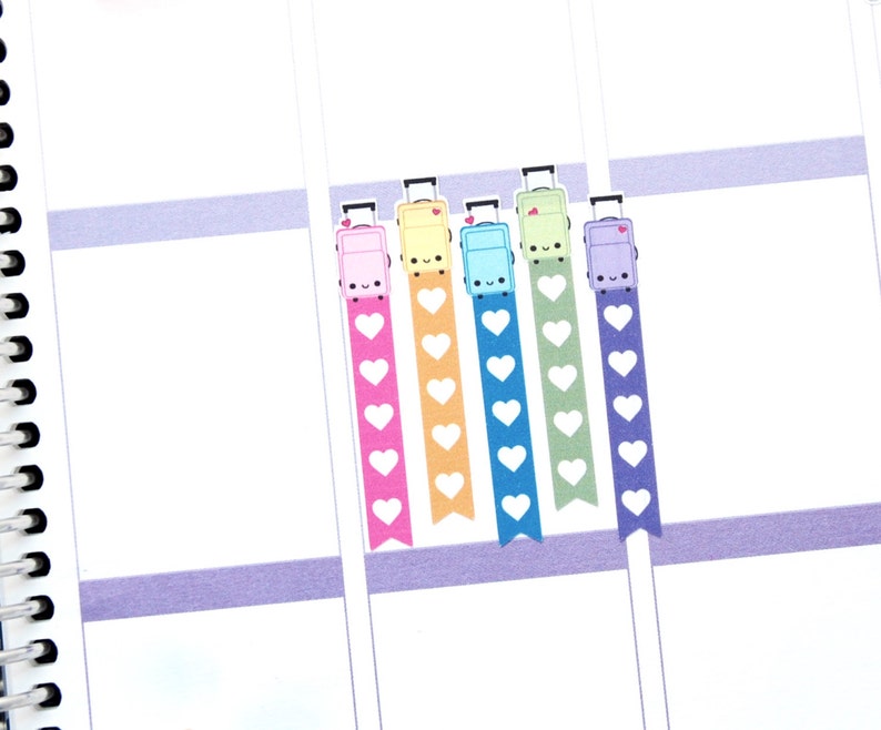 Happy Luggage List Flag Sheet Set for Erin Condren Life Etsy
