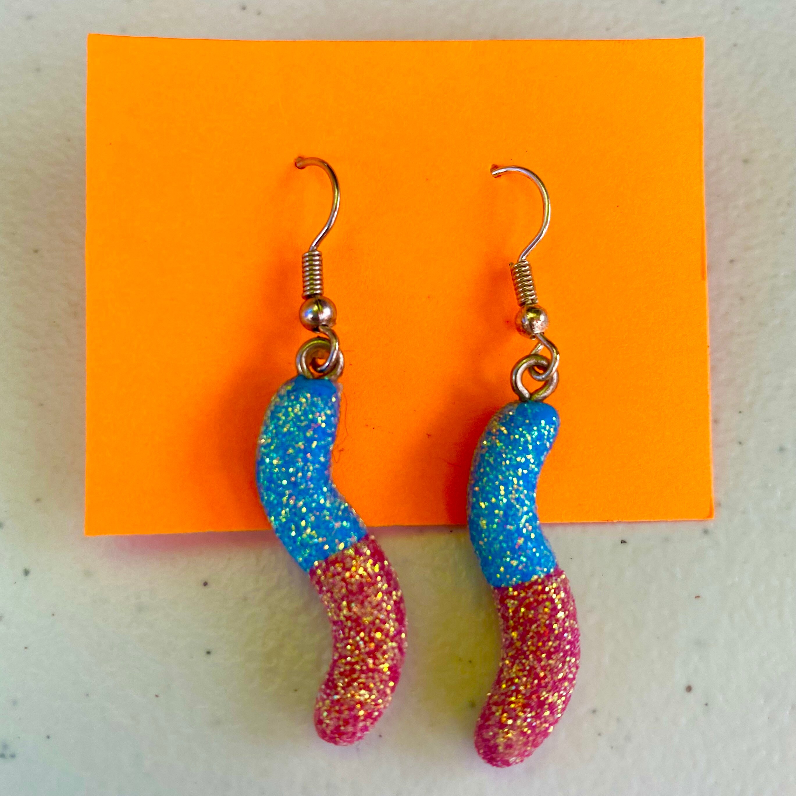 Gummy Worm Earrings Etsy