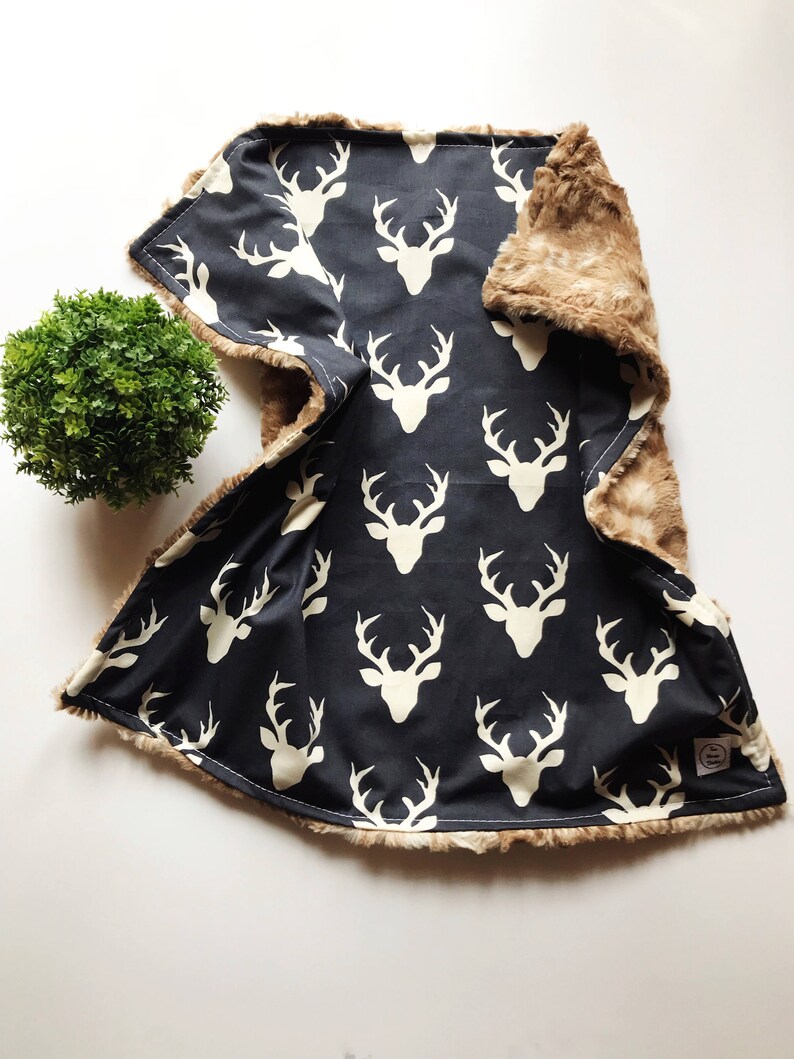Deer Baby Blanket Faux Fur Blanket Woodland Baby Blanket Etsy