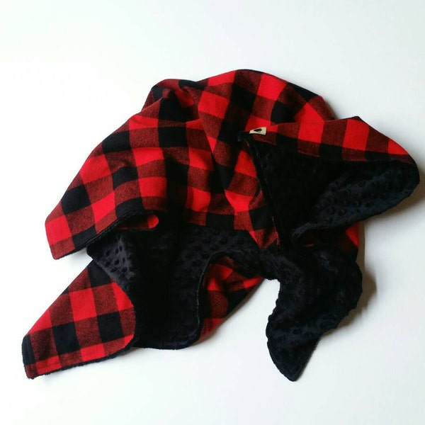 Buffalo Plaid Blanket, Flannel Baby Blanket, Red Plaid Baby Blanket, Toddler Blanket, Rustic Baby Blanket, Woodland Blanket, Baby Boy