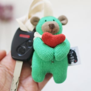 Bear Keychain, Soft Plush Keyring, Bear Key Chain