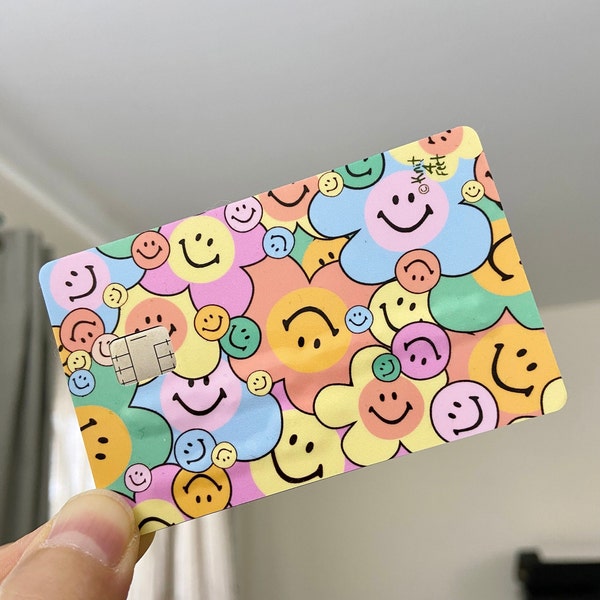 Fun credit card skin, Credit card skin decal, Debit card sticker, Credit card sticker cover, Debit card cover. (For a SMALL chip)