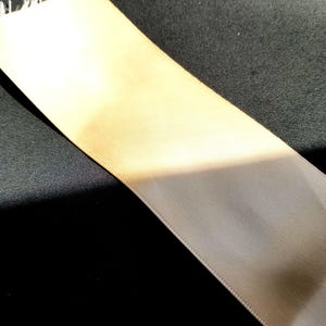 Tan double sided 2&quot; wide satin ribbon (r-8)