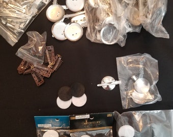 Lot of headpiece-making supplies