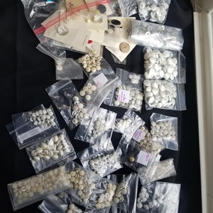 Eclectic collection of buttons! Some of them very old! (GB-3b)