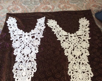 Venise lace front or back yokes (#7)