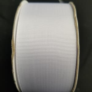 1.5&quot; wide white grosgrain ribbon, 25 yd. spool