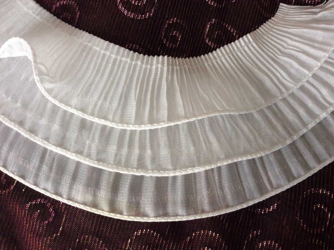 Historial Ruffle Trim Vintage White 3-tiered Fluted Ruffle Trim 25 - Etsy