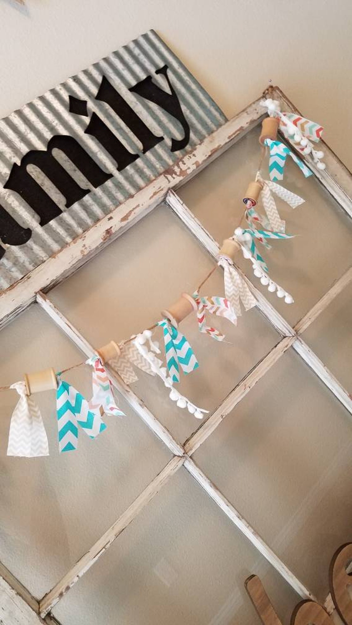 Sewing Spool Garland Craft Room Decor Sewing Room Banner Etsy