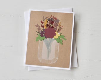 Handpainted Floral Mother's Day Card