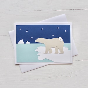 Carte d’ours polaire et d’ourson