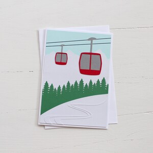 Ski Gondola Greeting Card