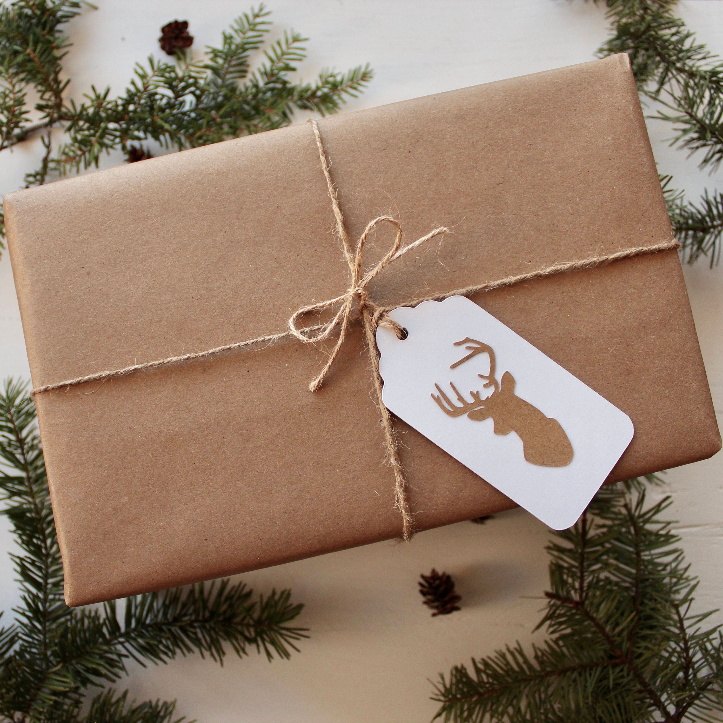 Set of 9 Handmade Christmas Gift Tags White Cardstock With - Etsy Canada