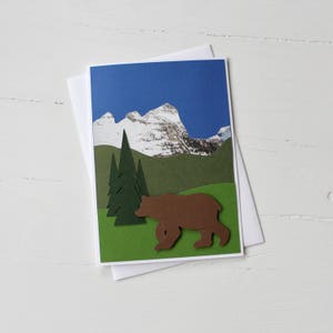 Mountain Grizzly Bear Card
