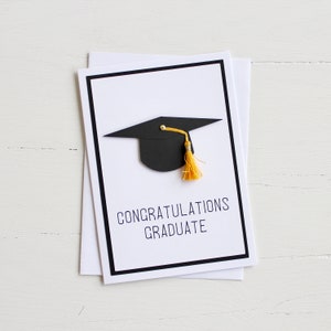 Carte de graduation faite à la main personnalisée
