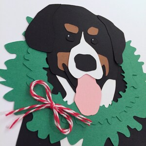 Custom Paper Cut Pet Portrait Greeting Card
