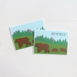 Momma Bear and Cubs Handmade Mother's Day Card image 2