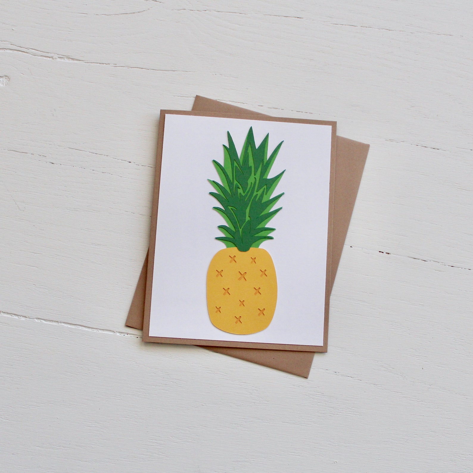 Pineapple Greeting Card Etsy