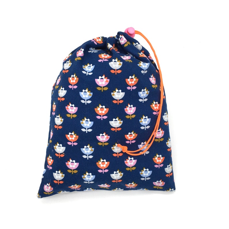baby-reusable bag zero waste Oeko Tex cloth travel baggift bag flowers and pets