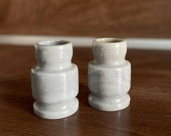 ヴィンテージ イタリア製大理石キャンドルホルダー 3 個セット - Etsy 日本