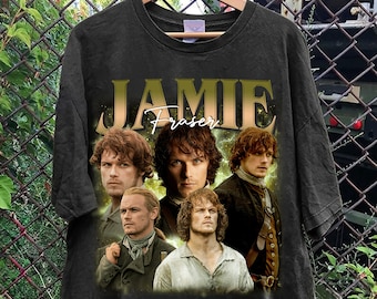 T-shirt vintage limitata Jamie Fraser Outlander, regalo per donna e uomo T-shirt unisex