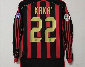 Maillot domicile AC Milan 2006-2007, Maillot domicile Milan n° 22, maillot vintage AC Milan, Maillot Ac Milan Kaka, Maillot de football rétro Ac Milan, Cadeau