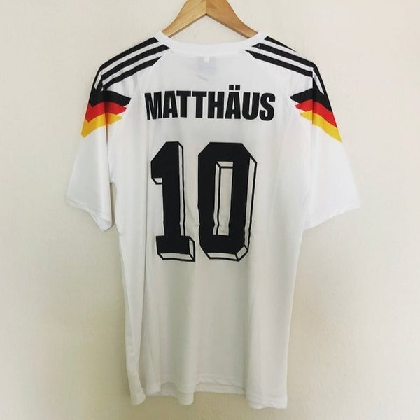 Matthäus 1990 Weltmeisterschaft Deutschland Retro-Fußballtrikot, klassisches Fußballtrikot