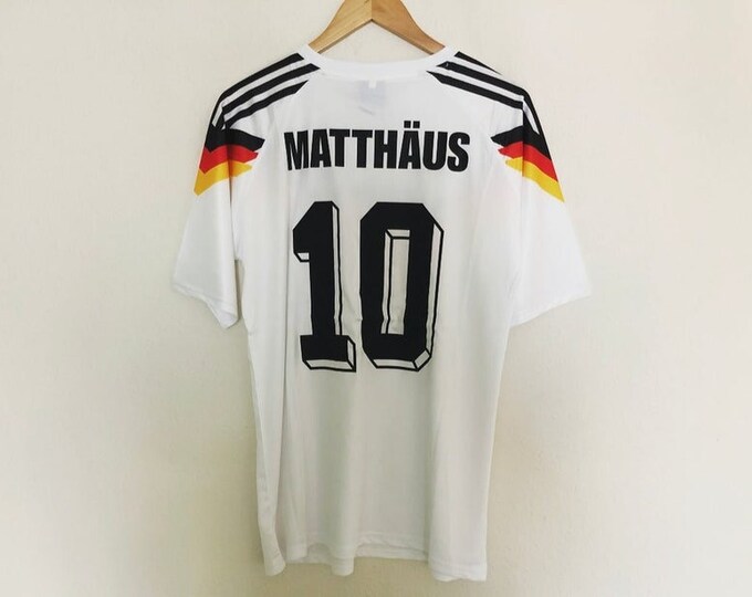 matthäus 1990 world cup Germany Retro soccer jersey classic football shirt