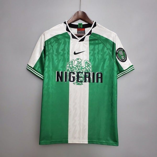 Retro Nigeria 1996 Jersey, Personalization name and number for 1996 Okocha retro jersey classic shirt, Retro Football Shirt