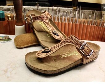 tooled birkenstocks