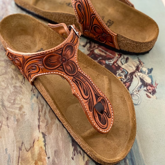 tooled birkenstocks