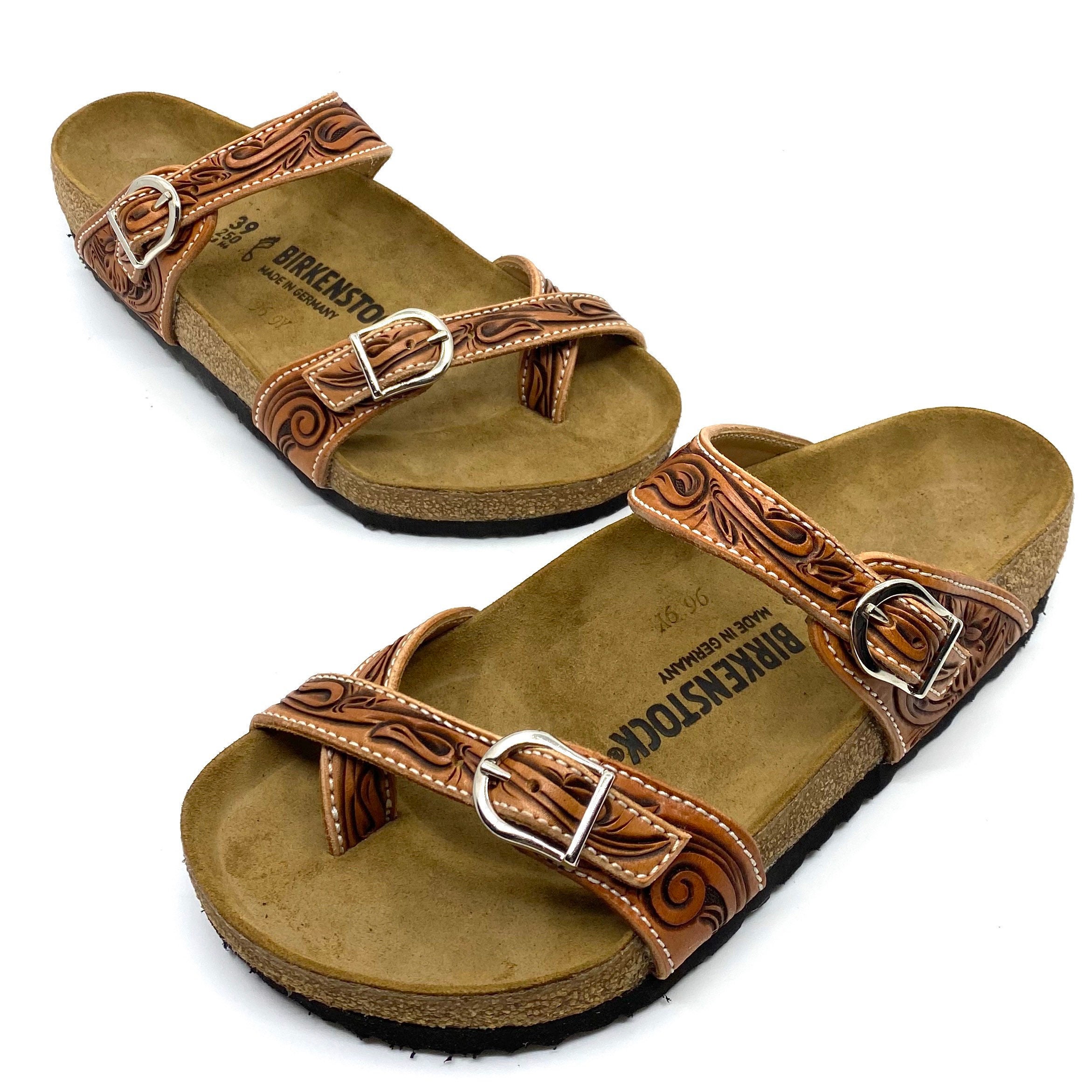 hand tooled birkenstocks