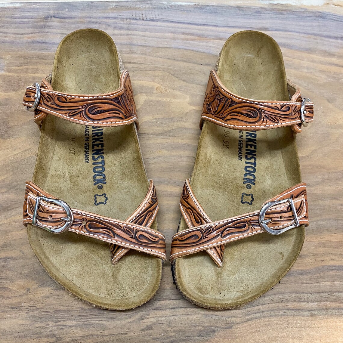 hand tooled birkenstocks