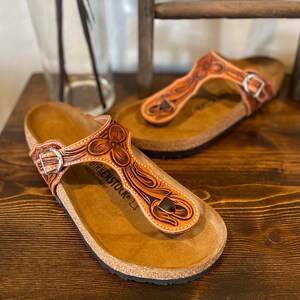 tooled birkenstocks