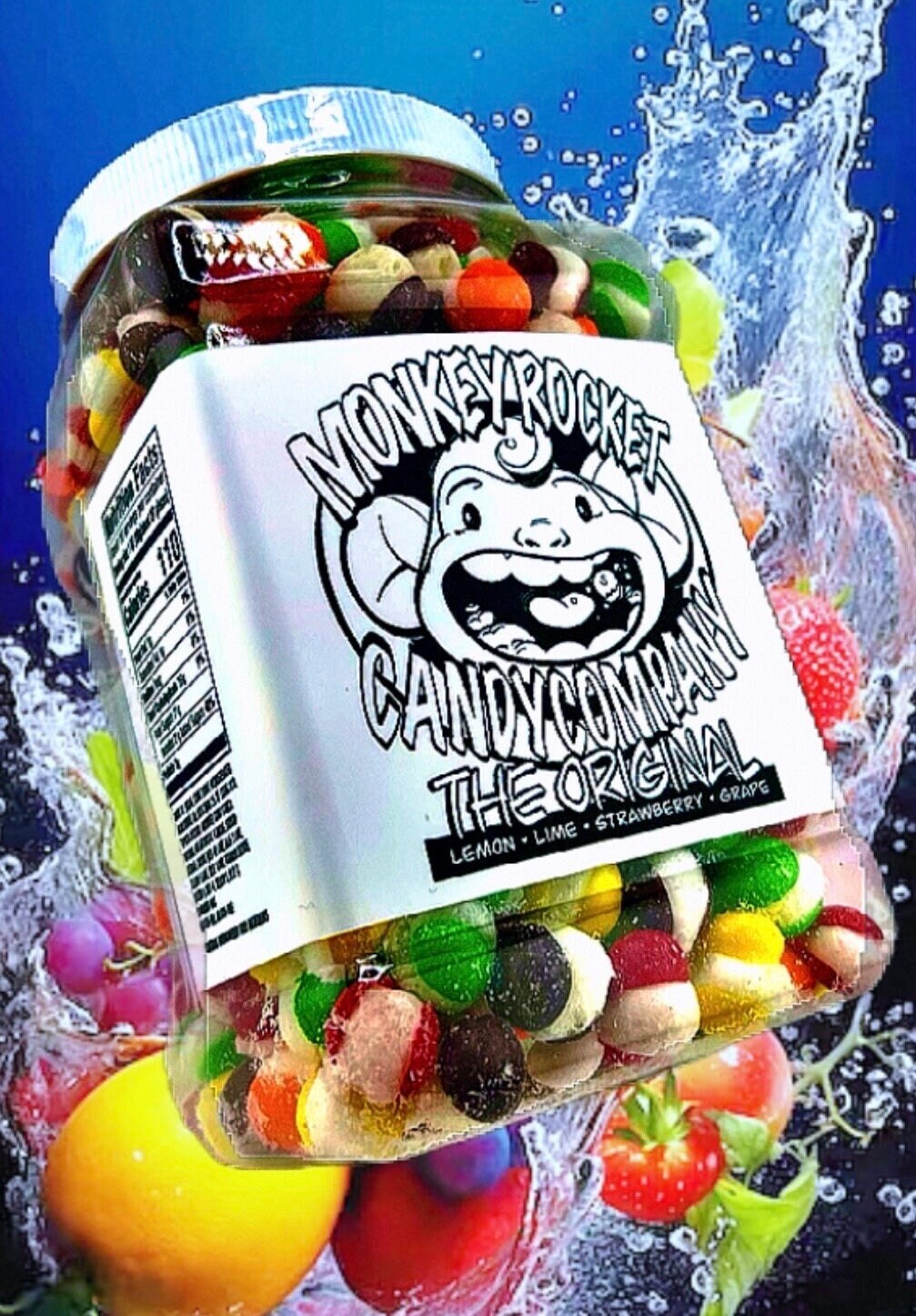 16oz Original Freeze Dried Skittles - 1 Pound Sealed and Resealable Grip Jar - PLUS Extras!