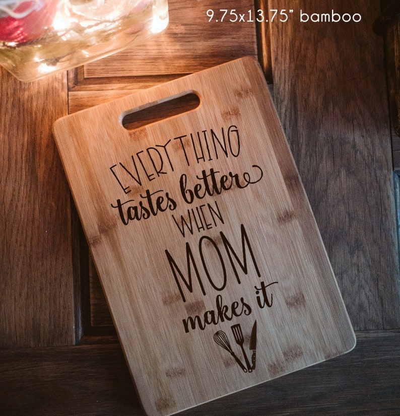 Another useful kitchen gift you can prepare for mommy this mother’s day is a personalized cutting board. An old cutting board is not good for health and in some cases, it can lead to danger for mom. Buy mom this unique gift to prevent unexpected things and show how you care and how you look forward to her food every day. 