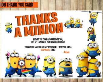 Minion thank you | Etsy