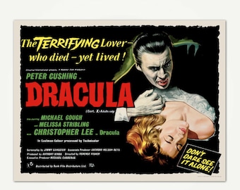 Dracula Movie Poster Print - Classic Horror Movie Poster Art
