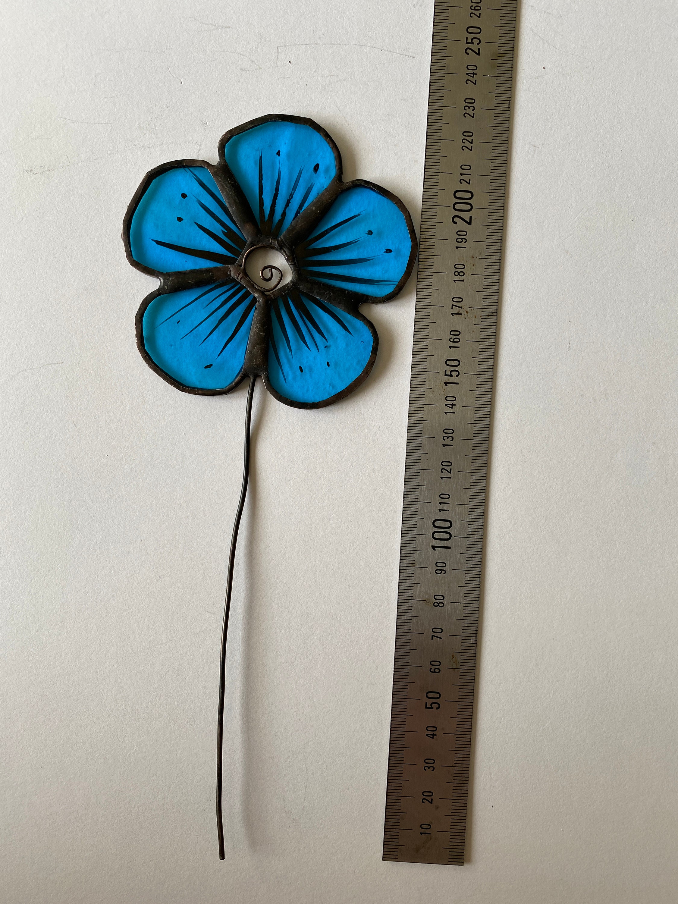 Stained Glass Flower Everlasting Flower Single Stem Etsy UK