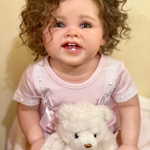 Custom made Reborn Toddler ADELE Ping Lau  28 inch  BABY GIRl