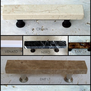 Marble & Travertine Cabinet Pull - 5 Inch