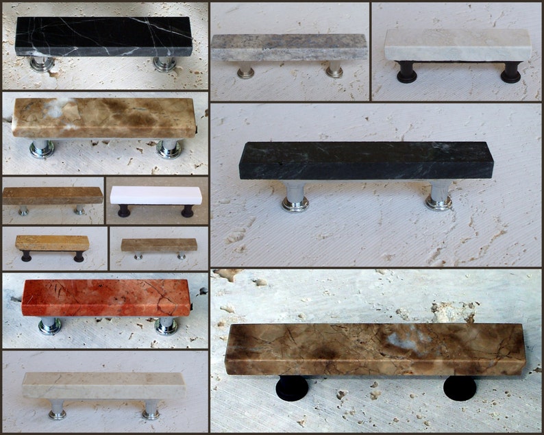 5 Inch Marble /& Travertine Cabinet Pull