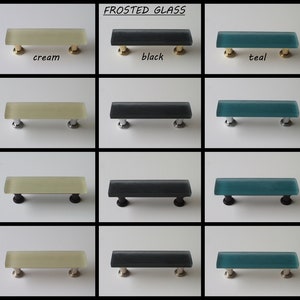 Vetro Collection - 4 Inch Glass Pulls - Frosted or Gloss
